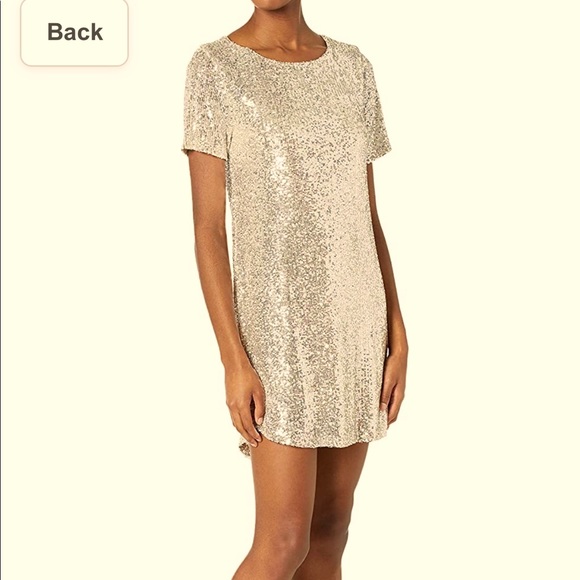 BB Dakota Dresses & Skirts - BB DAKOTA GOLD SPARKLE DRESS NWT SIZE XS